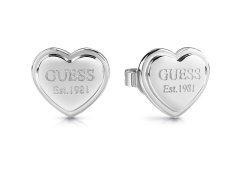 Guess Módní ocelové náušnice se srdíčkem JUBE02179JWRHT/U