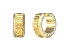 Guess Nadčasové pozlacené kruhy s krystaly pro muže Lion King JUME05013JWYGT/U