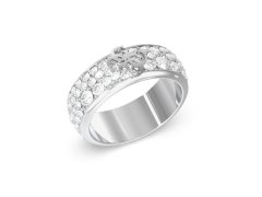 Guess Nadčasový ocelový prsten s krystaly 4G Supreme JUBR06403JWRH 54 mm