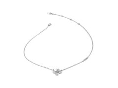 Guess Nádherný ocelový náhrdelník s květinou Amazing Blossom JUBN03057JWRHT/U