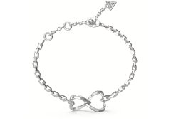 Guess Něžný ocelový náramek se srdíčky Mon Amour JUBB04618JWRH 14,5 cm