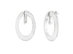 Guess Ocelové náušnice s krystaly G Camden JUBE06334JWRHT/U