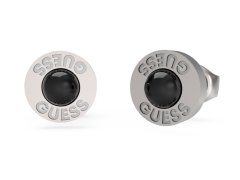 Guess Ocelové náušnice s umělou perlou Edgy Styles JUME04055JWSTBKT/U