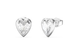 Guess Ocelové pecky Čiré srdce Crystal Love JUBE06361JWRHT/U