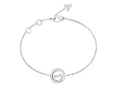 Guess Ocelový náramek s&nbsp;krystaly Srdce Iconique JUBB05527JWRH 21 cm