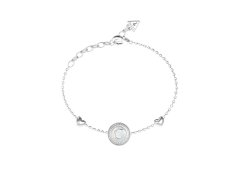 Guess Ocelový náramek s&nbsp;perletí G Talisman JUBB06208JWRH 18,4 cm