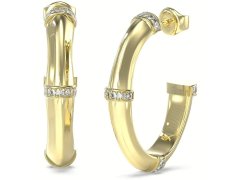 Guess Originální pozlacené náušnice Bamboo JUBE05160JWYGT/U