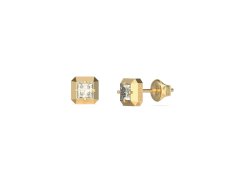 Guess Oslnivé pozlacené náušnice Ace Of Diamonds JUBE06180JWYGT/U