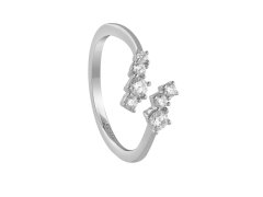 Guess Otevřený prsten se zirkony Jardin JSBR04477JWRH 54 mm