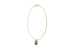 Guess Pánský pozlacený náhrdelník z oceli Racer Tag JUMN04038JWYGBKT