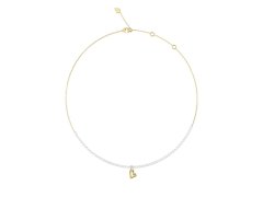 Guess Perlový náhrdelník se srdíčkem Golden love JUBN06454JWYGT/U