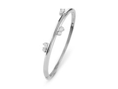 Guess Pevný stříbrný náramek pro ženy Nuances JSBB04518JWRH 5,5 cm