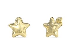 Guess Pozlacené náušnice Hvězdičky Iconique JUBE05547JWYGT/U
