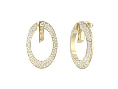 Guess Pozlacené náušnice s krystaly G Camden JUBE06334JWYGT/U