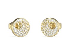 Guess Pozlacené náušnice se zirkony Blooming Summer JUBE05225JWYGT/U