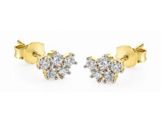 Guess Pozlacené pecky se zirkony Jardin JSBE04493JWYGT/U