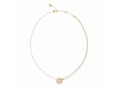 Guess Pozlacený náhrdelník s&nbsp;perletí G Crystal JUBN05437JWYGT/U