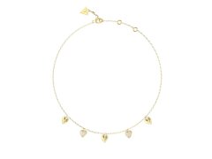 Guess Pozlacený náhrdelník Srdíčka By Your Side JUBN06081JWYGT/U