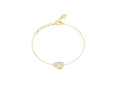 Guess Pozlacený náramek s&nbsp;krystaly Moon Drops JUBB06254JWYG 18,4 cm