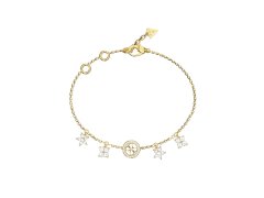 Guess Pozlacený náramek s&nbsp;přívěsky Secret Garden JUBB06033JWYG 18,4 cm