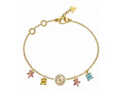Guess Pozlacený náramek s&nbsp;přívěsky Secret Garden JUBB06033JWYGMCS 18,4 cm