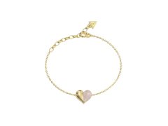 Guess Pozlacený náramek se srdíčkem True Colors JUBB06418JWYGR 18,4 cm