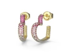Guess Překrásné srdíčkové náušnice Beloved JUBE05006JWYGPKT/U