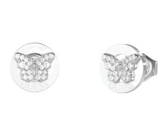 Guess Půvabné ocelové náušnice Motýlci Chrysalis JUBE06136JWRHT/U