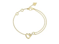Guess Půvabný náramek Srdce a nekonečno Iconique JUBB05531JWYG 18,4 cm