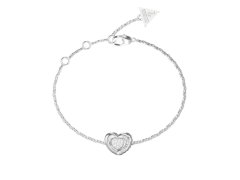 Guess Půvabný náramek Srdíčko s krystaly L.O.V.E. JUBB05461JWRH 18,4 cm