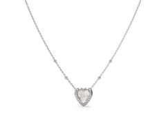 Guess Půvabný ocelový náhrdelník se srdíčkem Mon Amour JUBN04606JWRHT/U