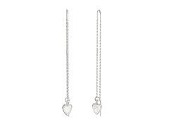 Guess Řetízkové náušnice z oceli Crystal Love JUBE06364JWRHT/U