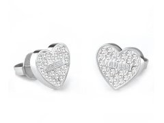 Guess Romantické ocelové náušnice s krystaly Studs Party JUBE02173JWRHT/U