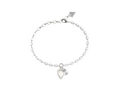 Guess Romantický ocelový náramek Crystal Love JUBB06360JWRH 18,4 cm