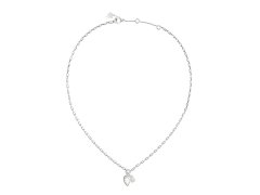 Guess Ocelový náhrdelník Čiré srdce Crystal Love JUBN06359JWRHT/U