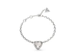 Guess Romantický ocelový náramek se srdíčkem Mon Amour JUBB04607JWRH 14,5 cm