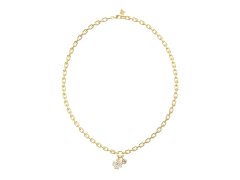 Guess Slušivý pozlacený náhrdelník Love Bites JUBN06043JWYGT/U