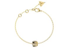 Guess Slušivý pozlacený náramek s krystaly Fabulous Me JUBB05192JWYGBK 18,5 cm