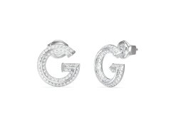 Guess Stylové ocelové náušnice G Crystal JUBE05443JWRHT/U