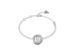 Guess Stylový ocelový náramek 4G Loop JUBB02289JWRHBK 18,5 cm