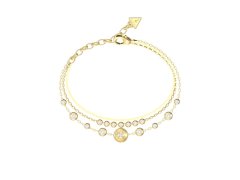 Guess Trojitý pozlacený náramek Sparks JUBB06279JWYG 18,4 cm