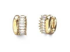 Guess Třpytivé kruhy se zirkony Les Baguettes JUBE06327JWYGT/U