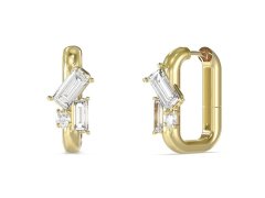 Guess Třpytivé oválné náušnice z oceli Chandelier JUBE05361JWYGT/U