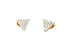Guess Třpytivé pozlacené náušnice s krystaly Studs Party JUBE02156JWYGT/U