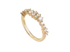 Guess Pozlacený prsten se zirkony Jardin JSBR04480JWYG 52 mm