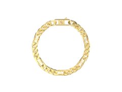 Guess Výrazný pozlacený náramek 4G Frontiers JUMB06034JWYG 19 cm