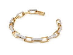 Guess Výrazný pozlacený náramek Nuances JSBB04534JWYG 18,5 cm