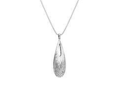 Hot Diamonds Elegantní stříbrný náhrdelník s diamantem Quest DP831 (řetízek, přívěsek)