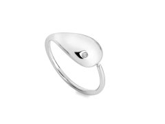 Hot Diamonds Elegantní stříbrný prsten s&nbsp;diamantem Tide DR281 58 mm