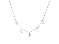 Hot Diamonds Hravý stříbrný náhrdelník s diamantem Most Loved DN161/DN163 40 - 45 cm